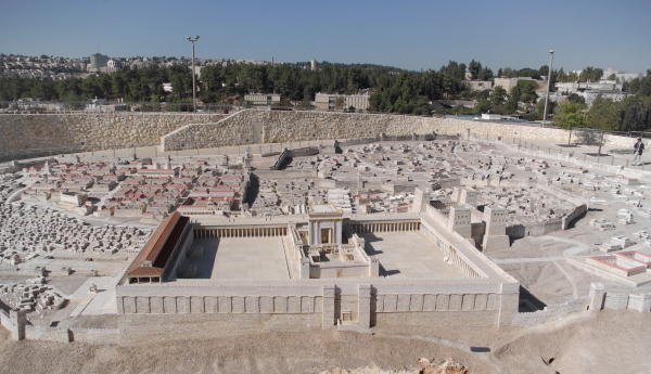 Una reconstruccin de la Jerusaln del siglo I, posible gracias a los aportes de la Arqueologa Bblica.