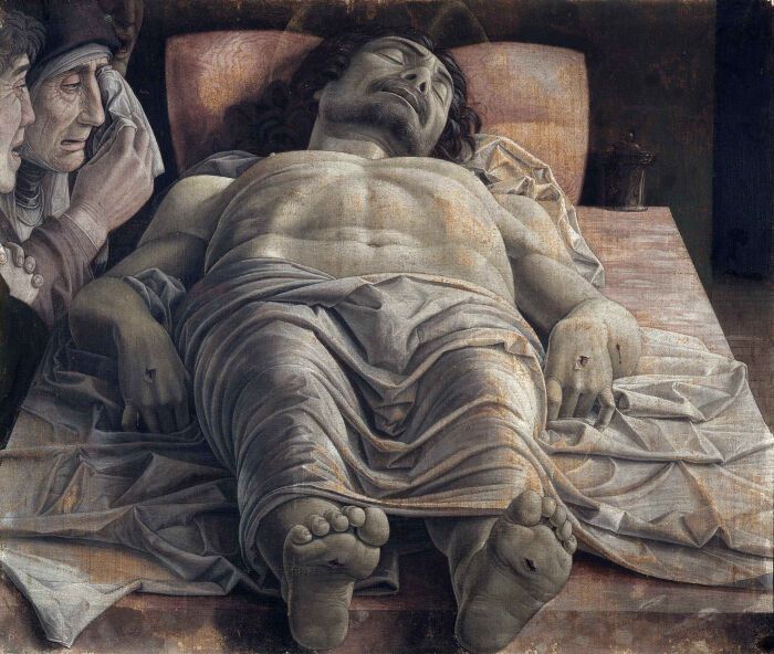 La figura de Cristo escorzado en la obra Lamentacin sobre Cristo muerto, de Andrea Mantegna