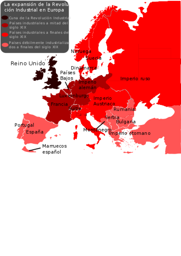 Expansin de la Revolucin Industrial en Europa