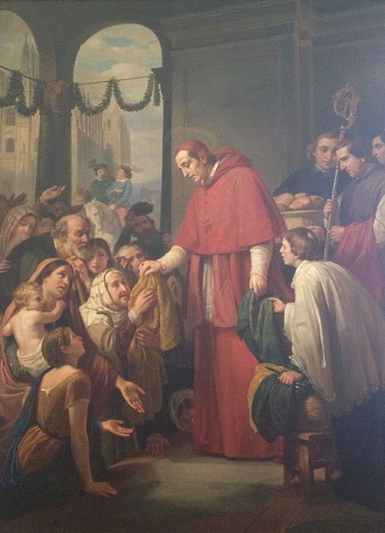 San Carlos Borromeo dando limosna a los pobres (1853).