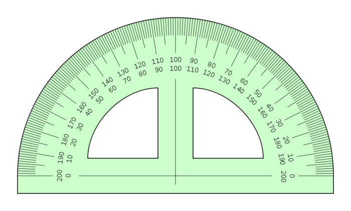 semicrculo graduado