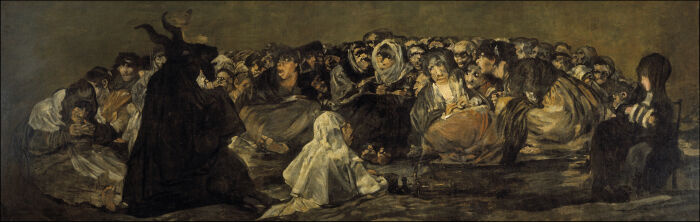Aquelarre pintado por Francisco Goya 