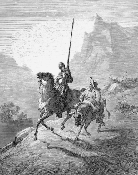 Don Quijote de la Mancha, el caballero andante