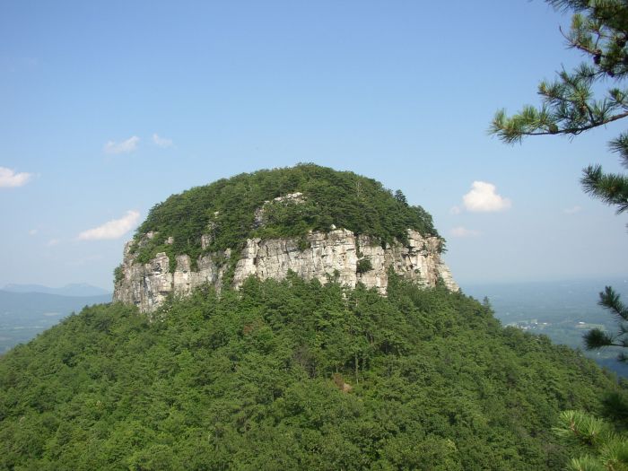 Cerro testigo u otero: Montaña Pilot, Estados Unidos