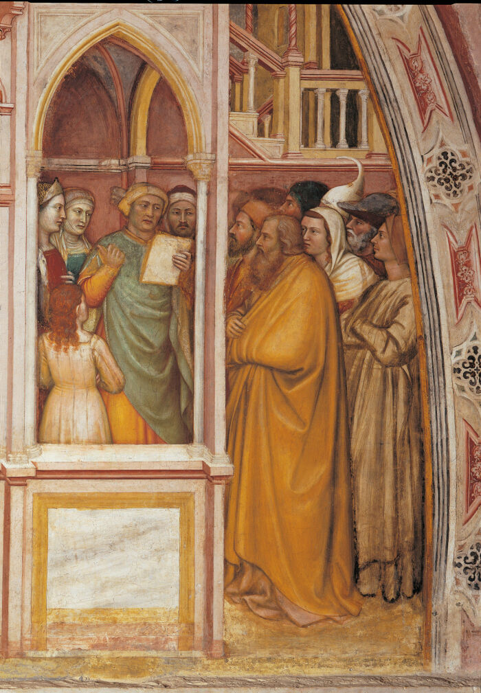 Consagracin del santuario con la Reina Lupa representada en un fresco del pintor Altichiero da Zevio en la Baslica de San Antonio de Padua, en la capilla de San Giacomo