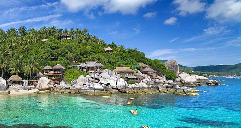 Paradisacas costas de Tailandia, en el golfo de Tailandia.