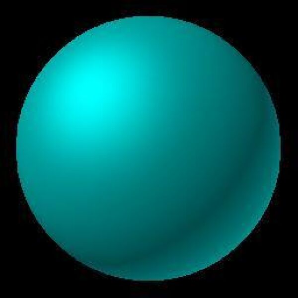 Esfera color cian