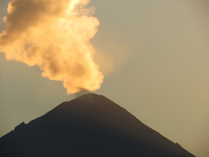 Exhalacin del volcn Popocatpetl