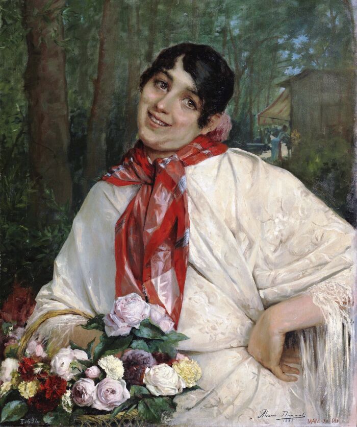 La florista, de Csar lvarez Dumont (Museo del Prado)