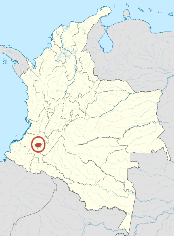 Mapa de la lengua guambiana