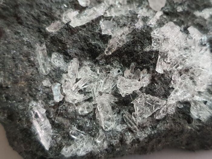 Cristales de sulfato de magnesio