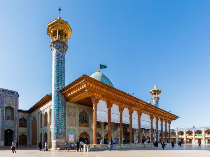 El magnfico mausoleo de Shah Cheragh en Irn