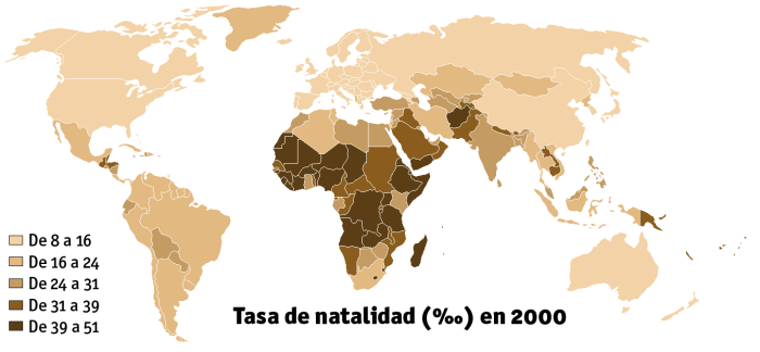 Natalidad en el mundo