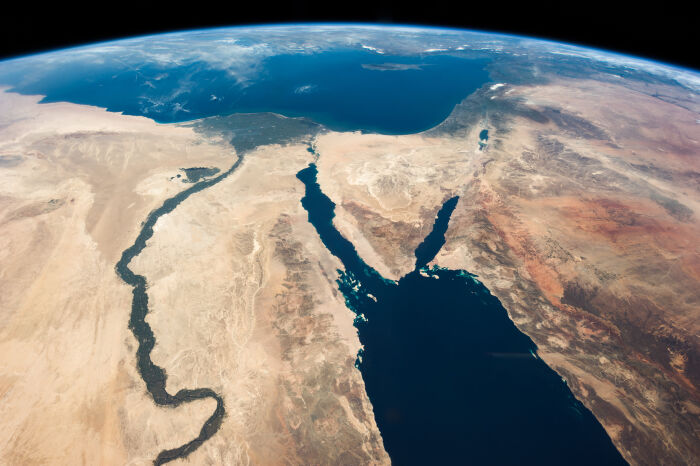 El ro Nilo desde el espacio