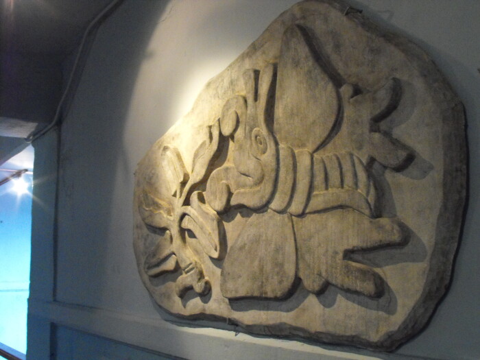 Papalote (papalotl) de piedra asociado al dios Xochipilli (Mxico)
