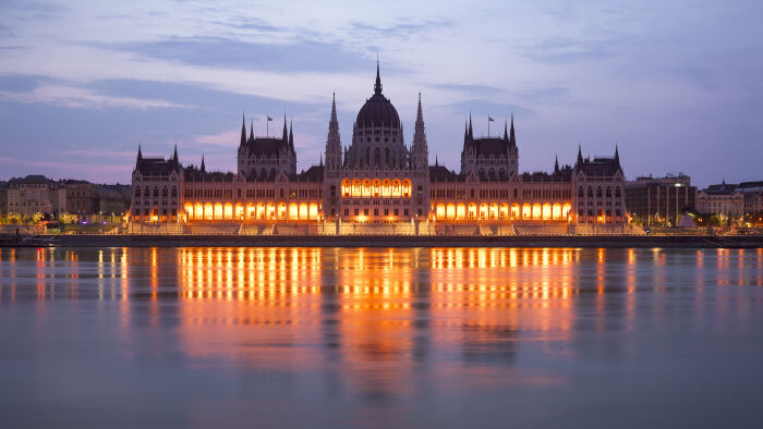El parlamento de Hungra en Budapest