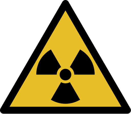 Smbolo de radiactividad.