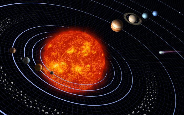 El sistema solar, un ejemplo de sistema.