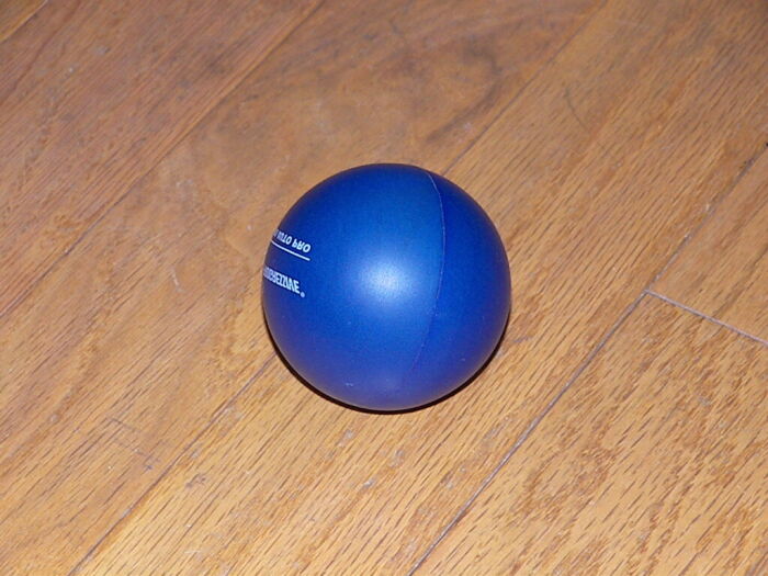 Una bola de estrs: permite descargar tensiones apretndola con una mano