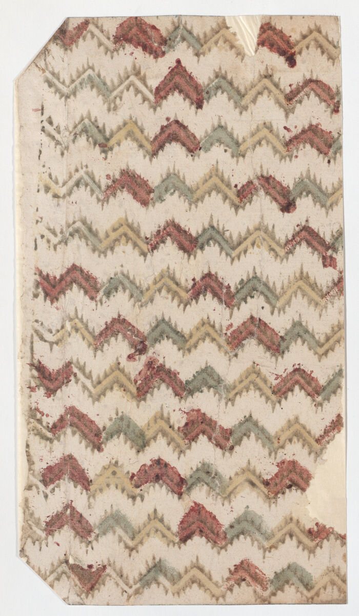 Un tejido con un diseo en patrn de zigzag
