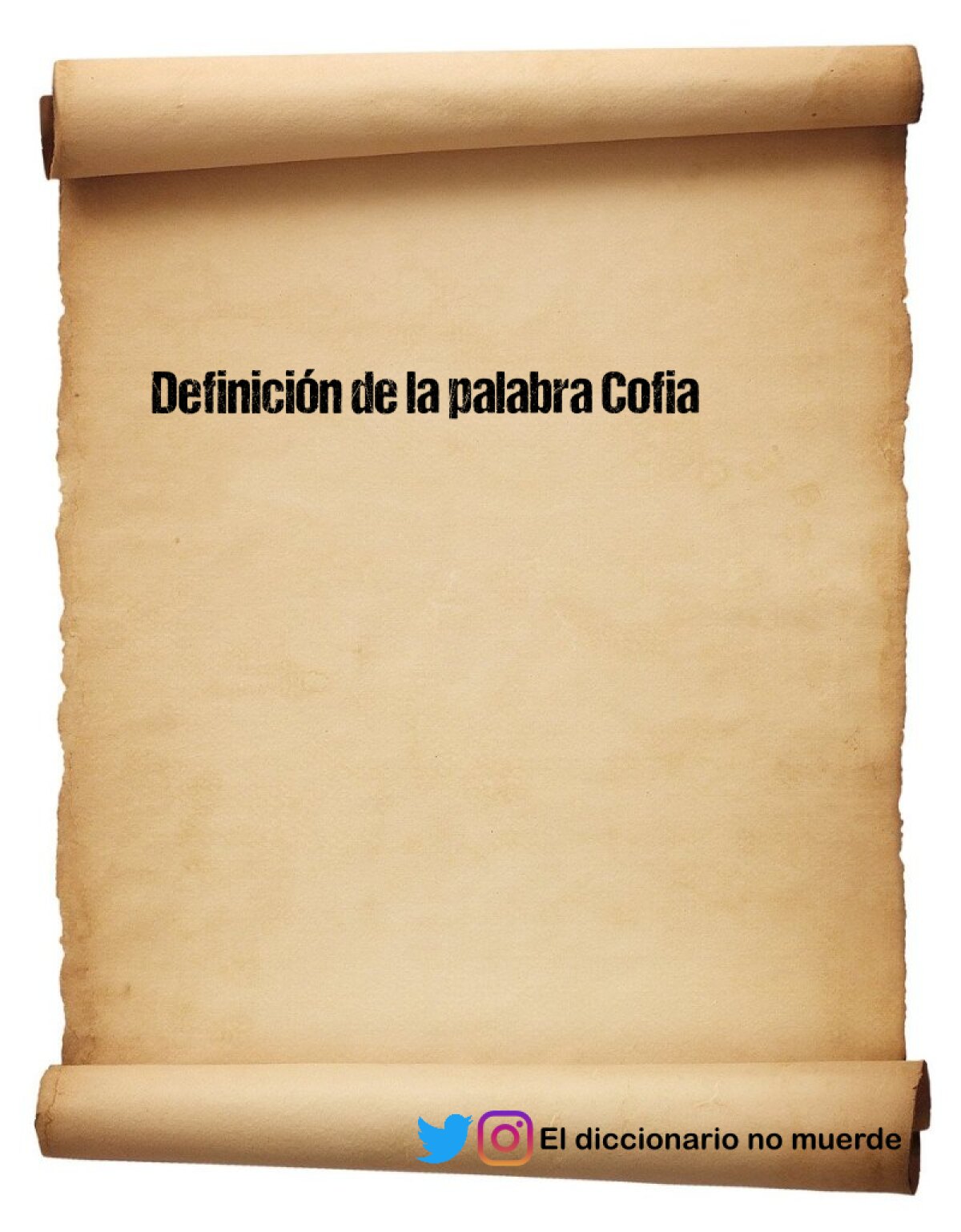 Definición de la palabra Cofia