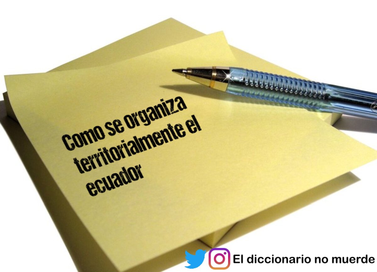 Como se organiza territorialmente el ecuador