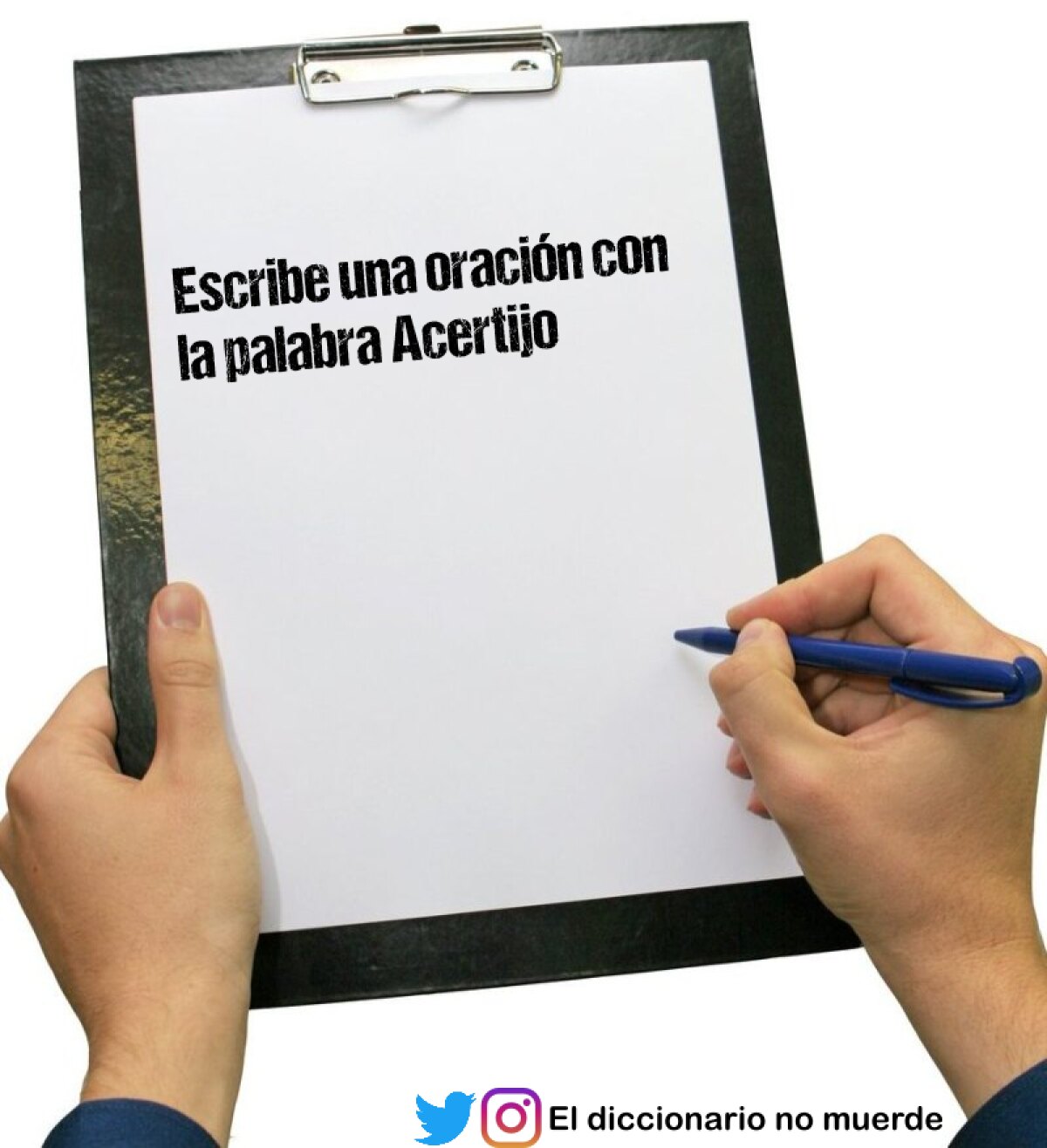 Escribe una oración con la palabra Acertijo