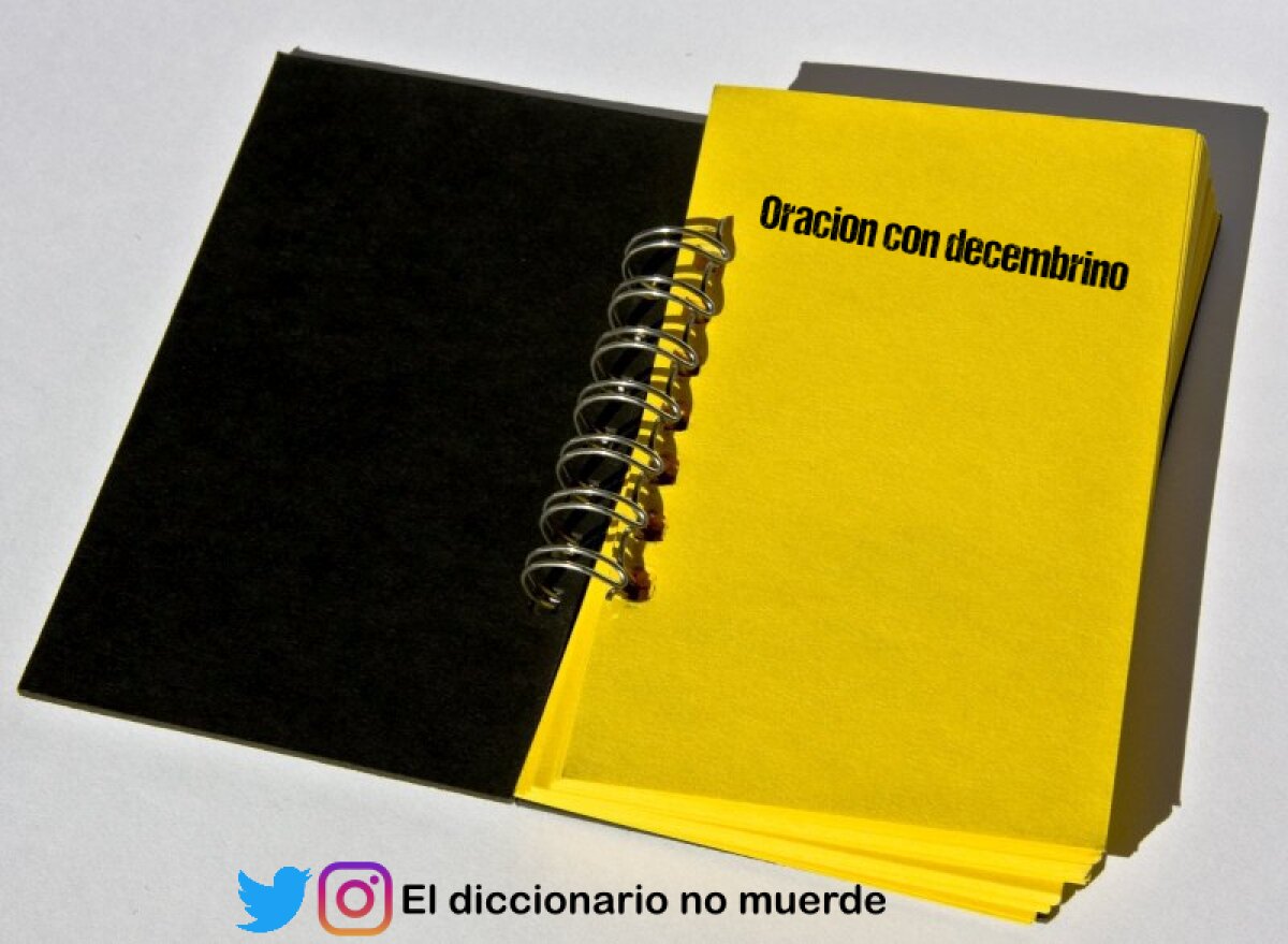 Oracion con decembrino