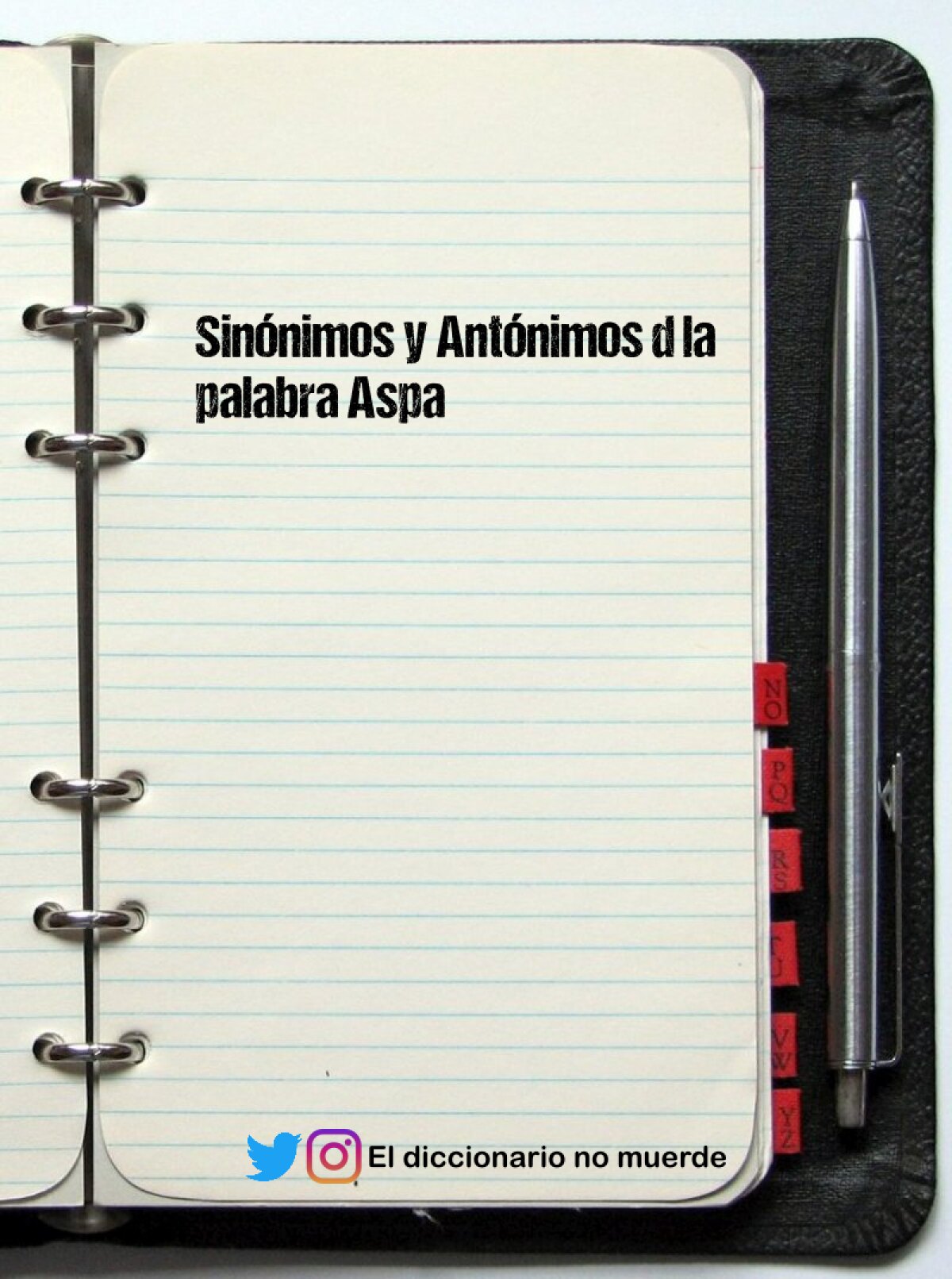 Sinónimos y Antónimos d la palabra Aspa