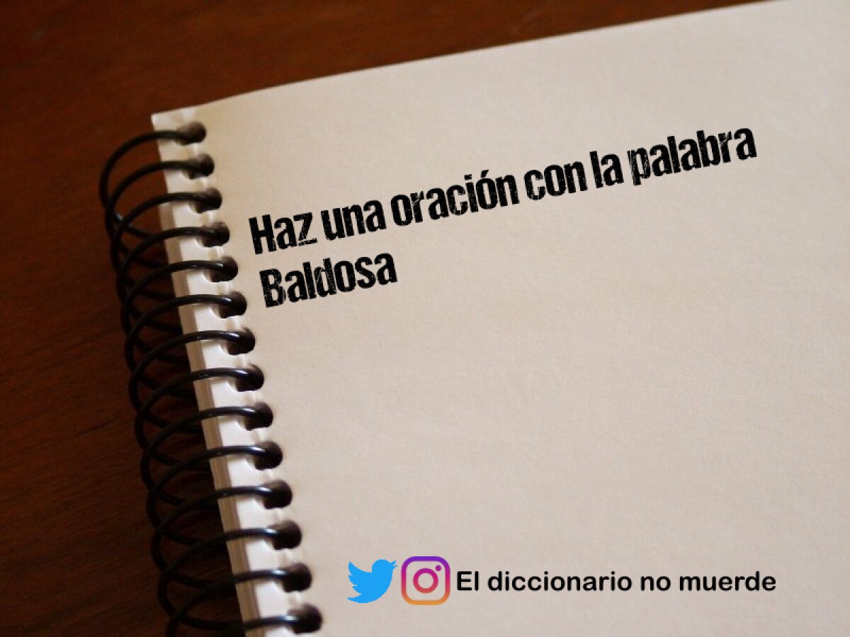 Haz una oración con la palabra Baldosa