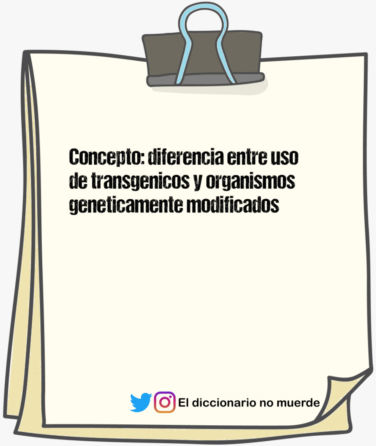 Concepto: diferencia entre uso de transgenicos y organismos geneticamente modificados