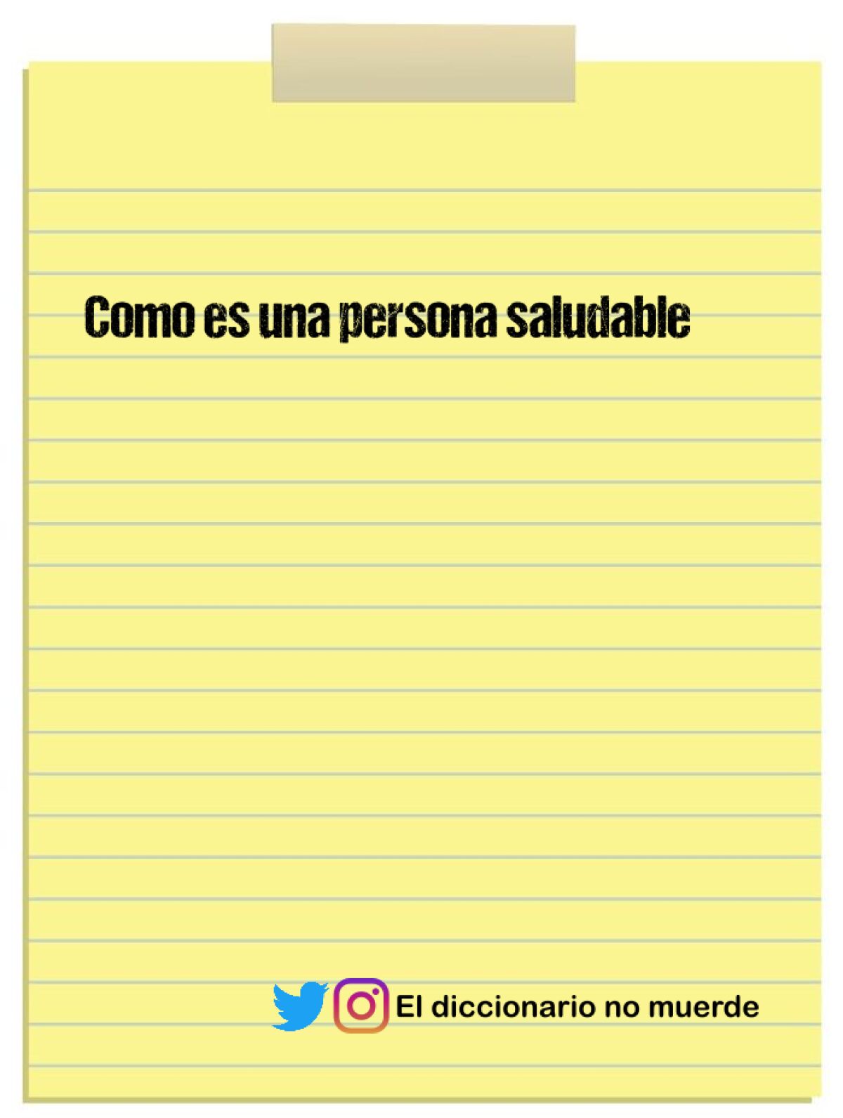 Como es una persona saludable