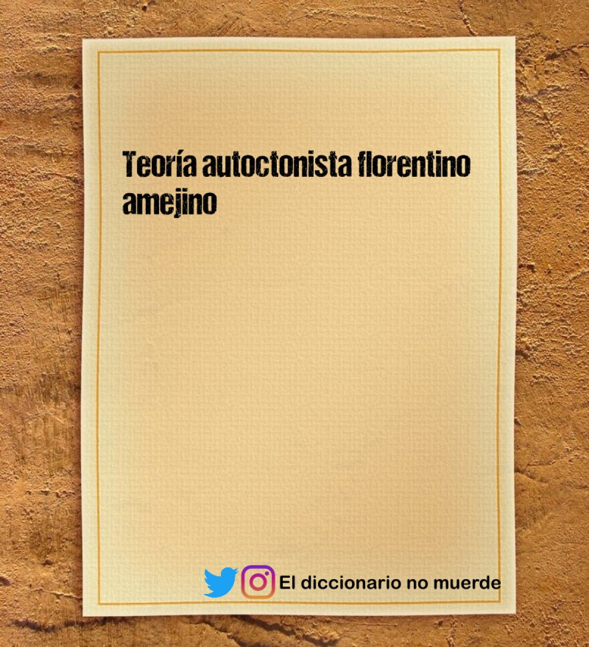 Teoría autoctonista florentino amejino