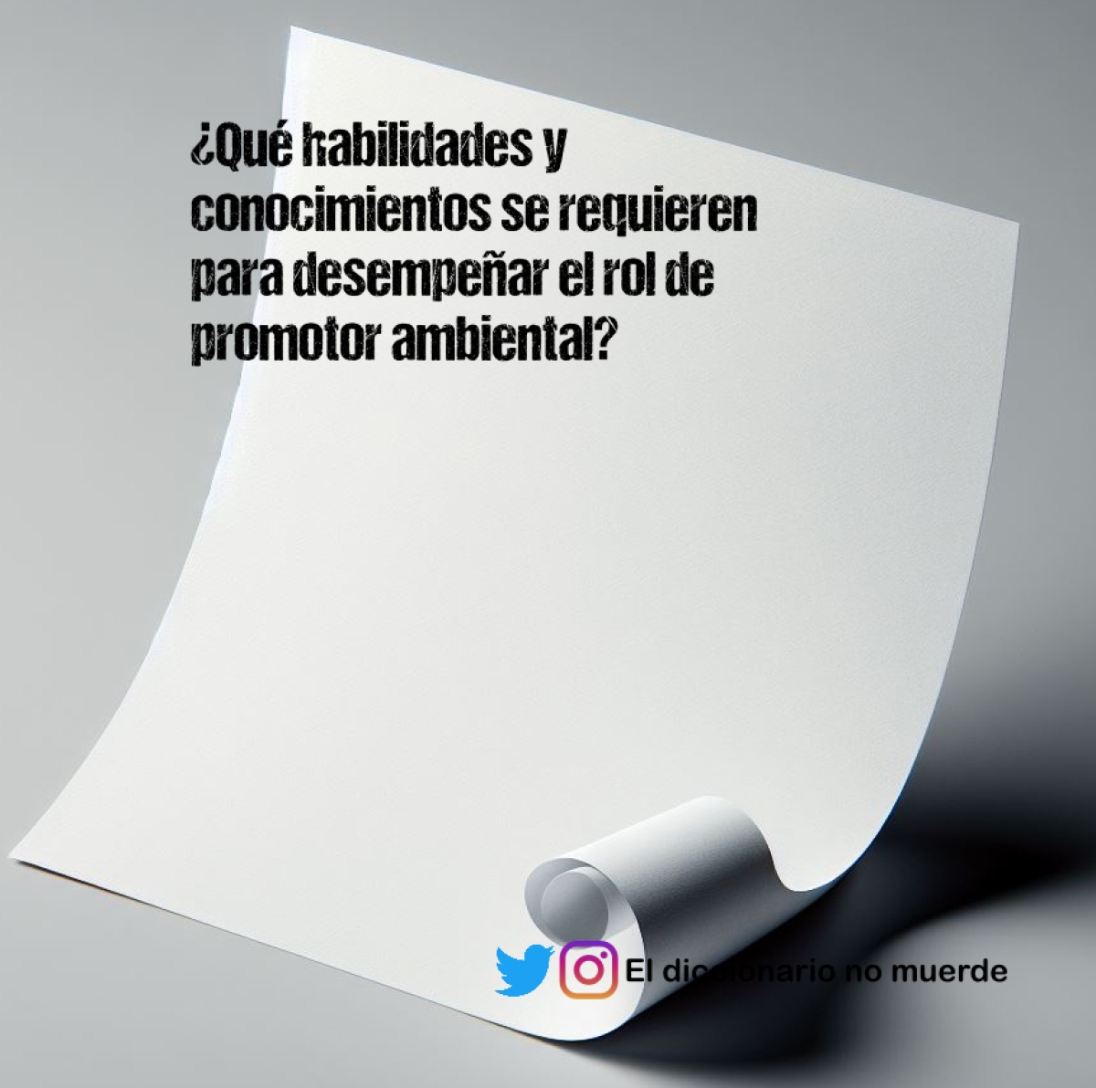 ¿Qué habilidades y conocimientos se requieren para desempeñar el rol de promotor ambiental?