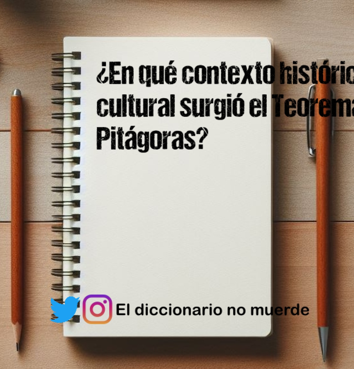 ¿En qué contexto histórico y cultural surgió el Teorema de Pitágoras?