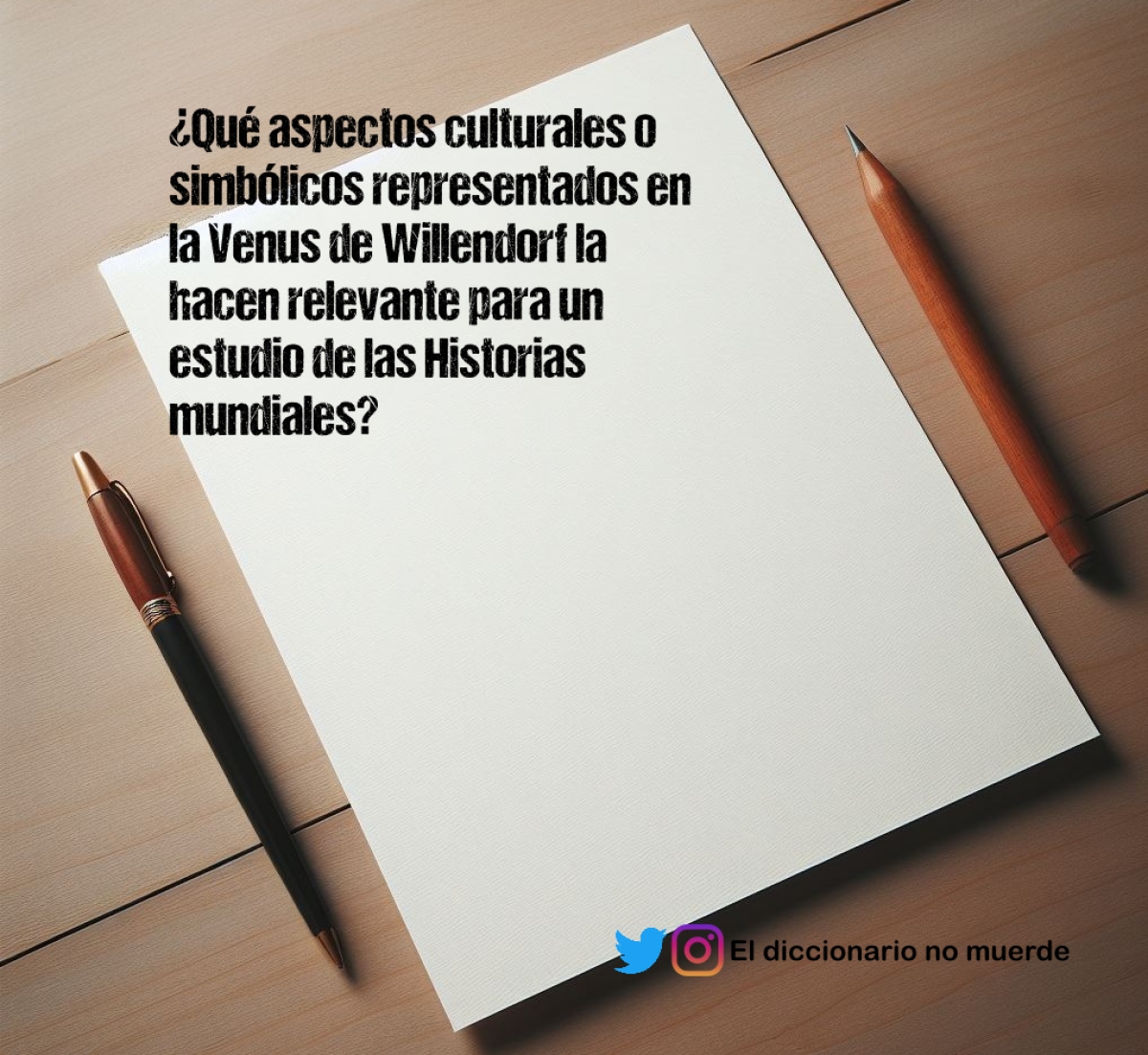 ¿Qué aspectos culturales o simbólicos representados en la Venus de Willendorf la hacen relevante para un estudio de las Historias mundiales?