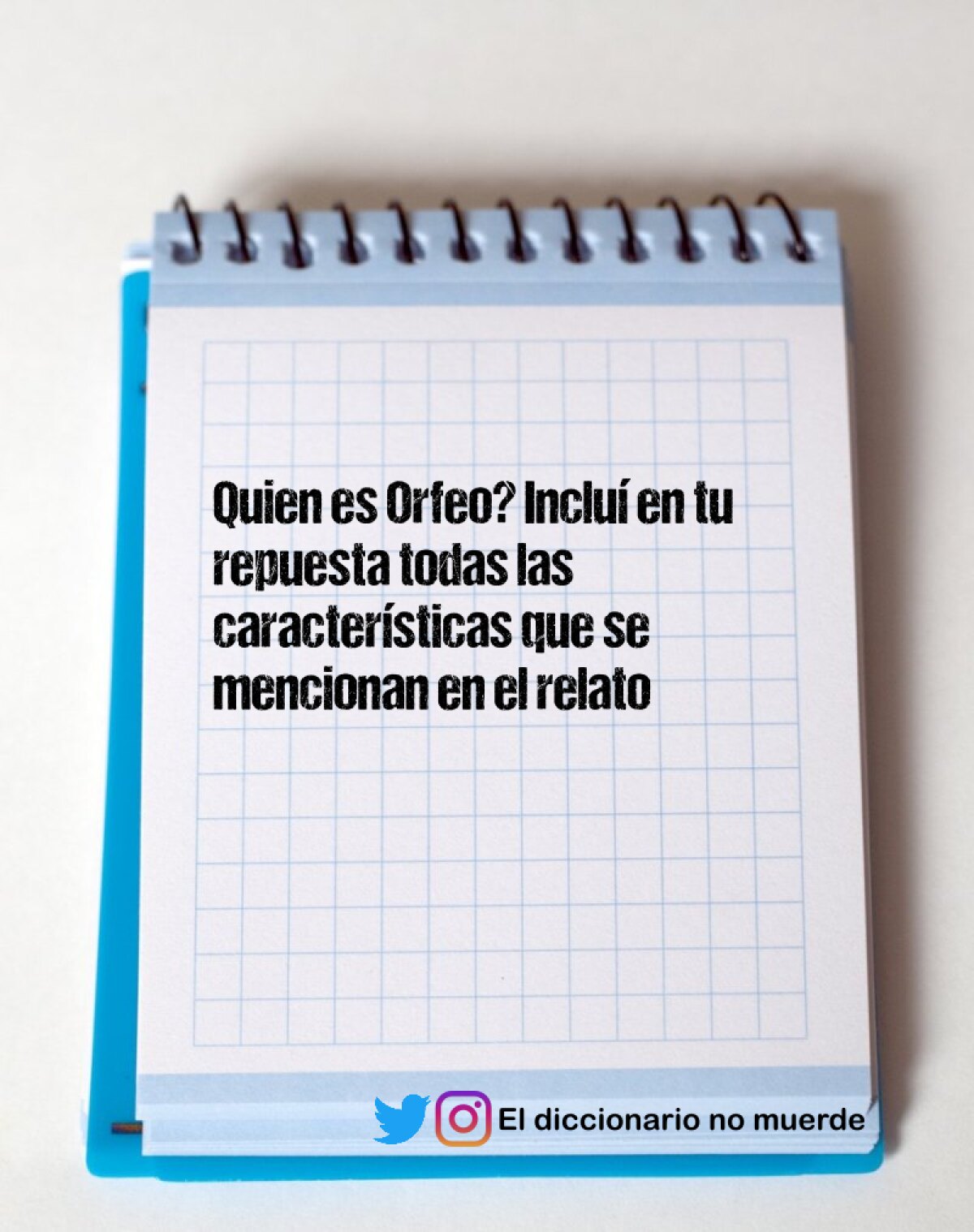 Quien es Orfeo? Incluí en tu repuesta todas las características que se mencionan en el relato 