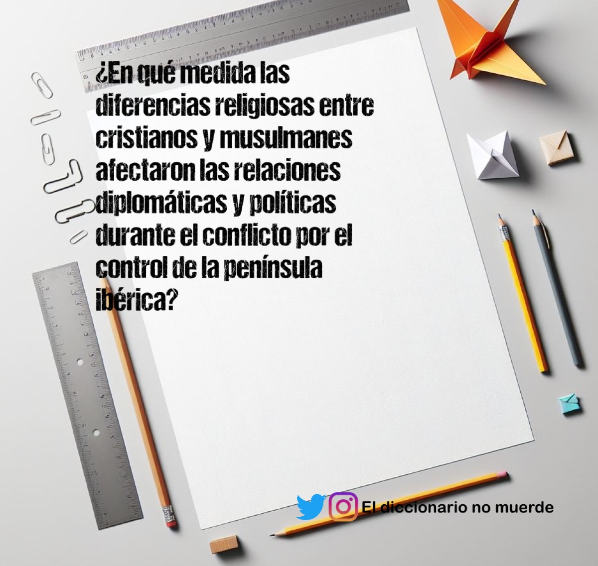 ¿En qué medida las diferencias religiosas entre cristianos y musulmanes afectaron las relaciones diplomáticas y políticas durante el conflicto por el control de la península ibérica?