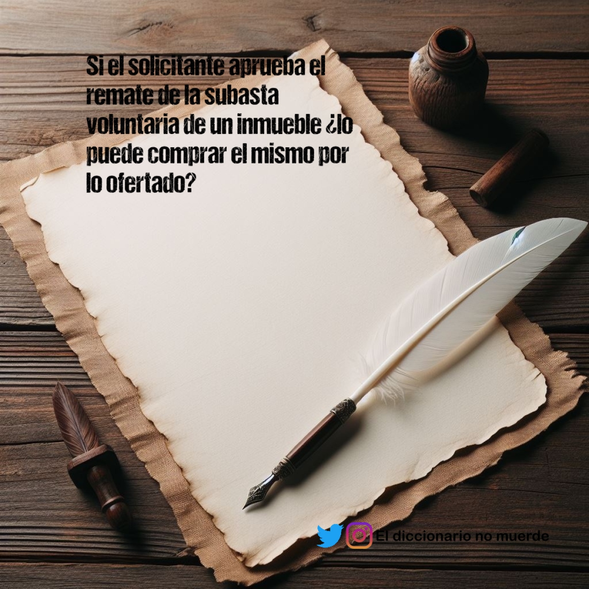 Si el solicitante aprueba el remate de la subasta voluntaria de un inmueble ¿lo puede comprar el mismo por lo ofertado?