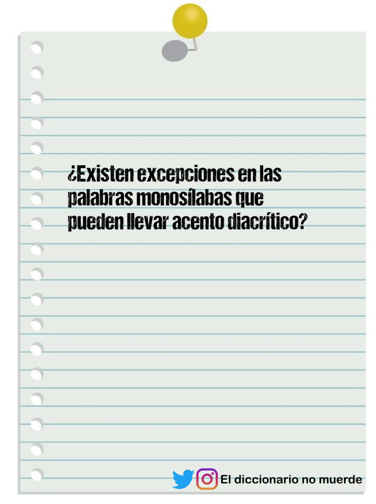 ¿Existen excepciones en las palabras monosílabas que pueden llevar acento diacrítico?