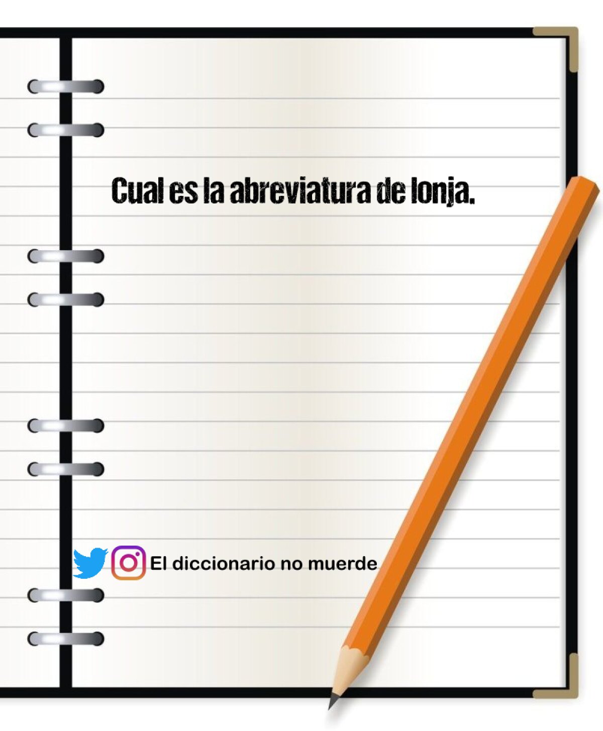 Cual es la abreviatura de lonja.