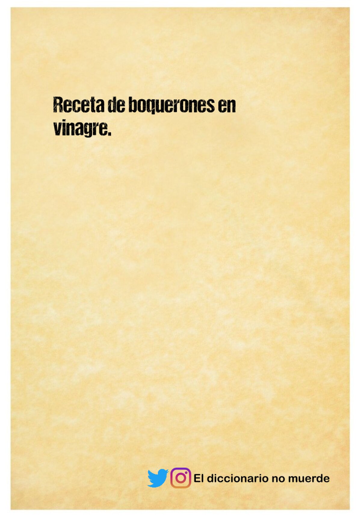Receta de boquerones en vinagre.