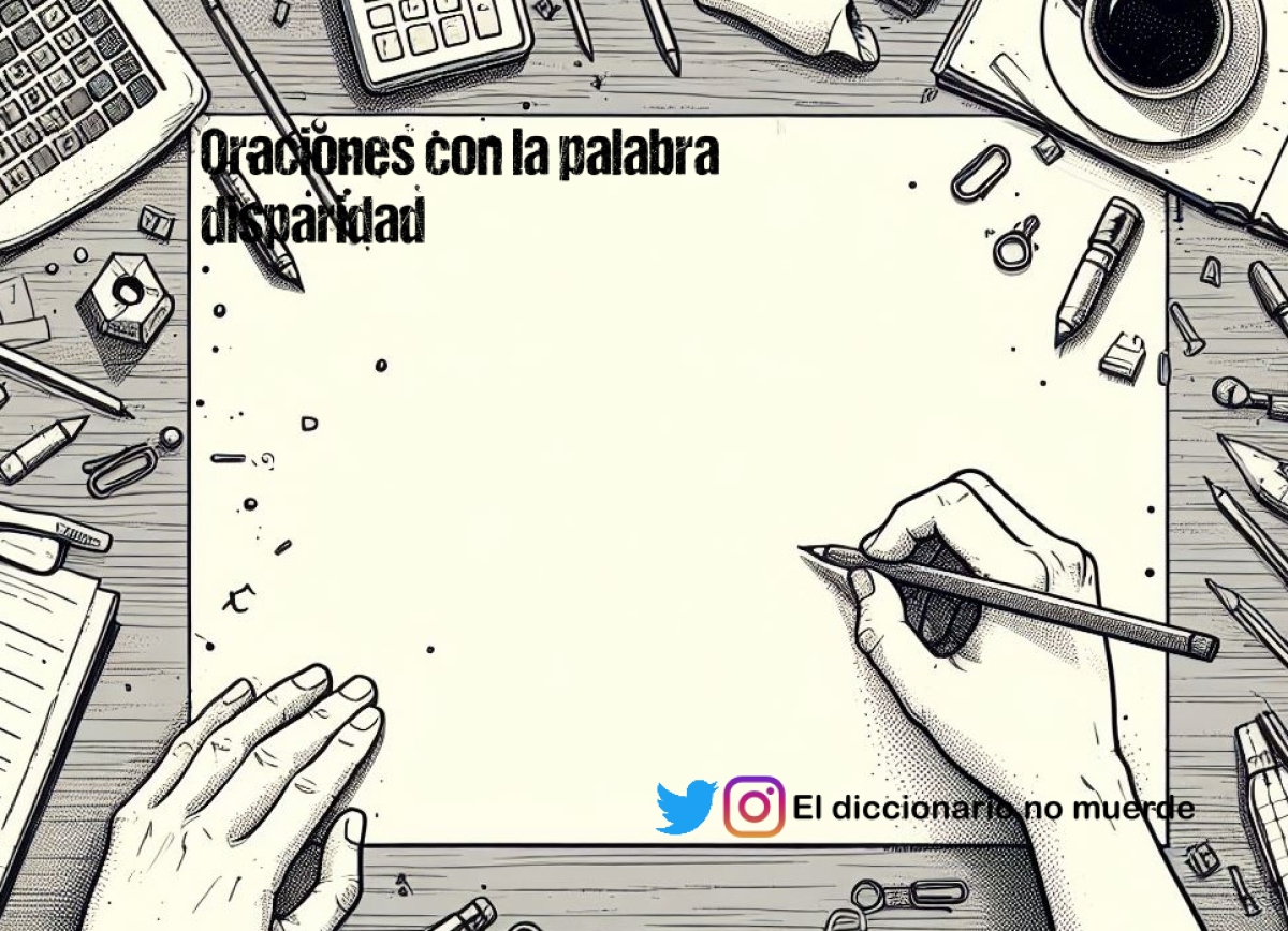 Oraciones con la palabra disparidad 