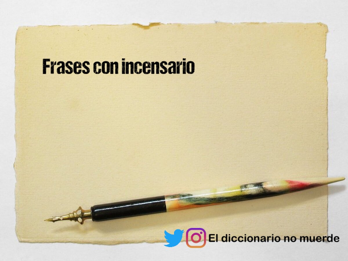 Frases con incensario