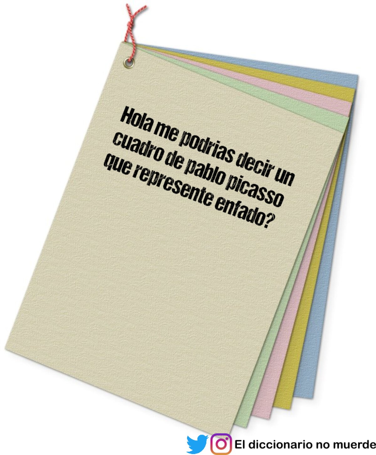 Hola me podrias decir un cuadro de pablo picasso que represente enfado?