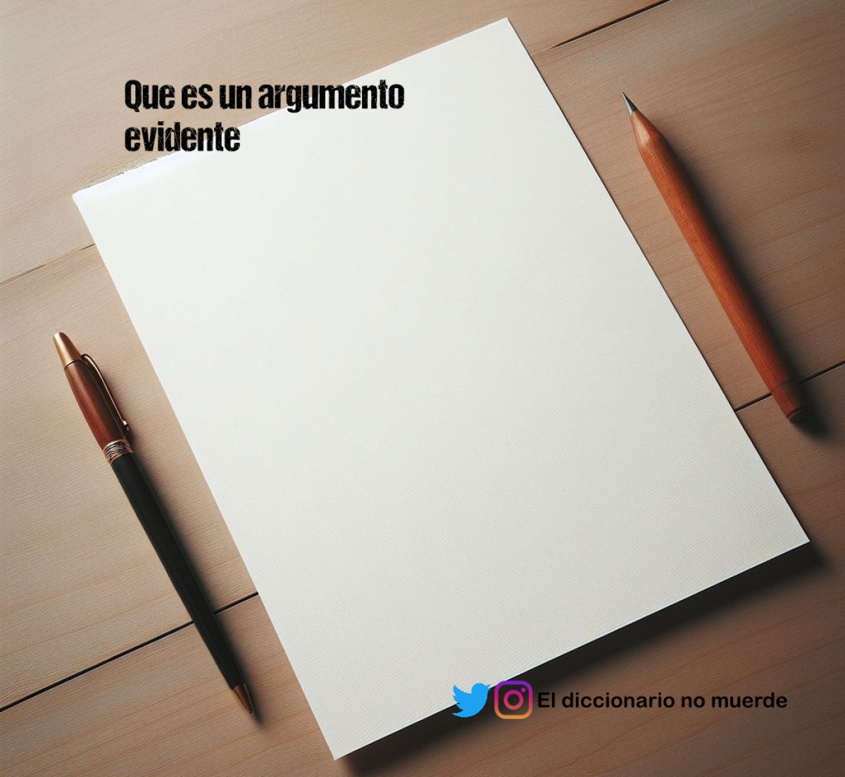 Que es un argumento evidente