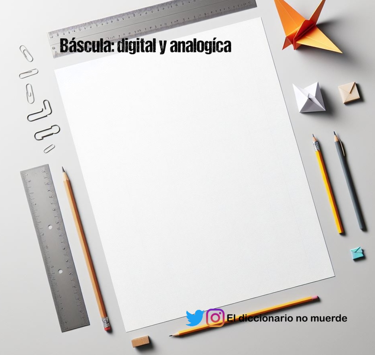 Báscula: digital y analogíca