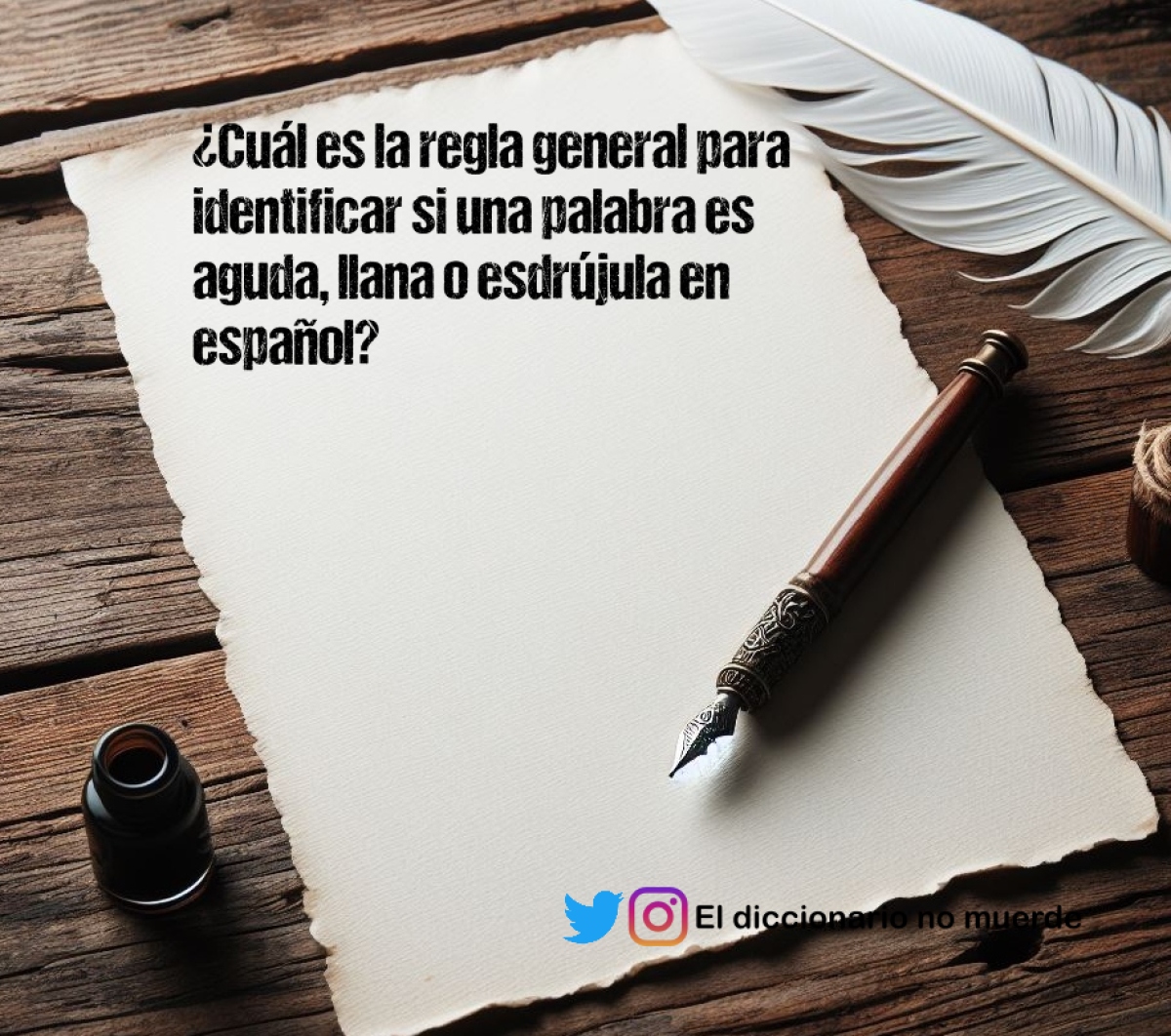 ¿Cuál es la regla general para identificar si una palabra es aguda, llana o esdrújula en español?