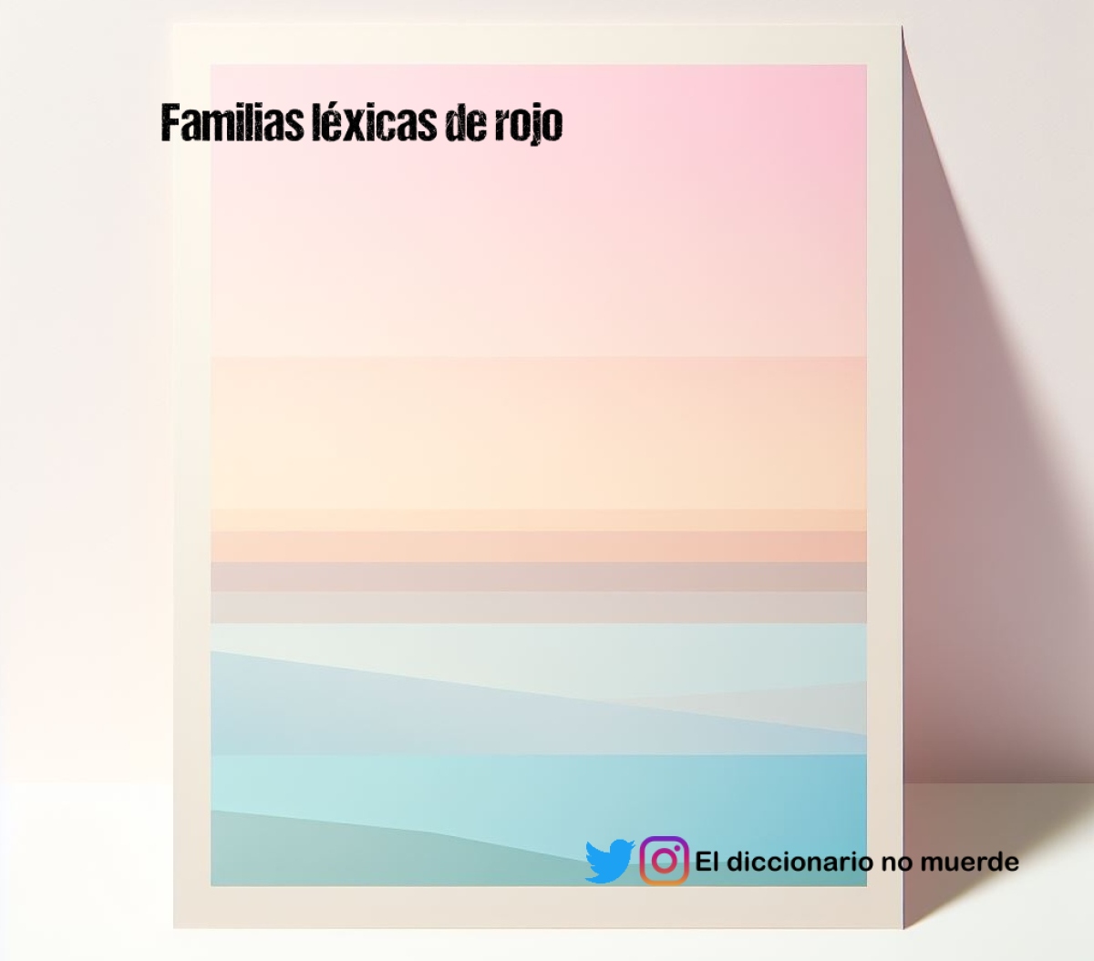 Familias léxicas de rojo