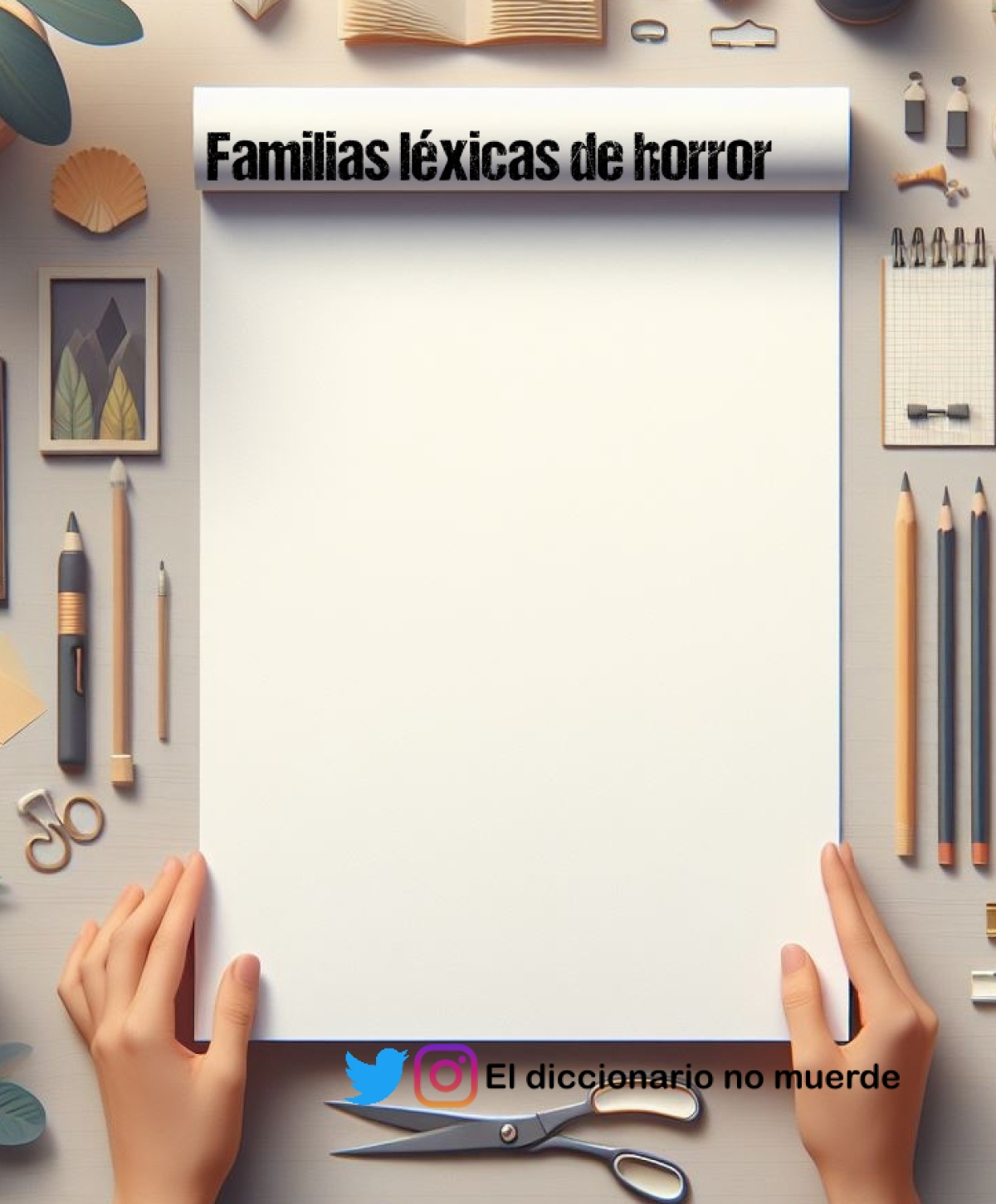 Familias léxicas de horror